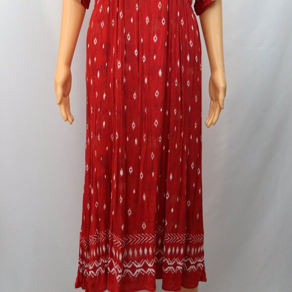 Knox Rose Midi Dress Sz S Coastal Boho Beach Western Cottagecore Prairie Batwing - Picture 3 of 12